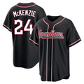 Odoa C.Guardians #24 Triston McKenzie Player Black Fashion Out Home Game Stitched Jerseys