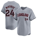 Odoa C.Guardians #24 Triston McKenzie Player Gray Road Limited Home Stitched Jerseys