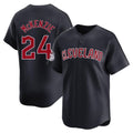 Odoa C.Guardians #24 Triston McKenzie Player Navy Limited Home Game Stitched Jerseys