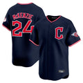 Odoa C.Guardians #24 Triston McKenzie Player Navy Limited Home Stitched Jerseys