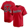 Odoa C.Guardians #24 Triston McKenzie Player Red Limited Home Stitched Jerseys