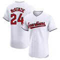 Odoa C.Guardians #24 Triston McKenzie Player White Limited Elite Home Stitched Jerseys