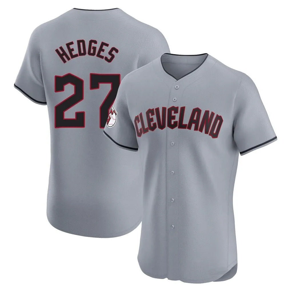 Odoa C.Guardians #27 Austin Hedges Player Gray Road Limited Elite Home Stitched Jerseys