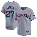 Odoa C.Guardians #27 Austin Hedges Player Gray Road Limited Home Game Stitched Jerseys