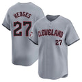 Odoa C.Guardians #27 Austin Hedges Player Gray Road Limited Home Stitched Jerseys