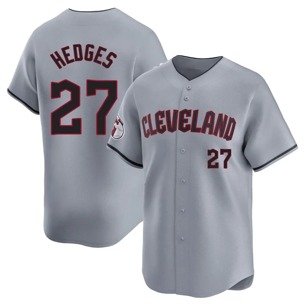 Odoa C.Guardians #27 Austin Hedges Player Gray Road Limited Home Stitched Jerseys