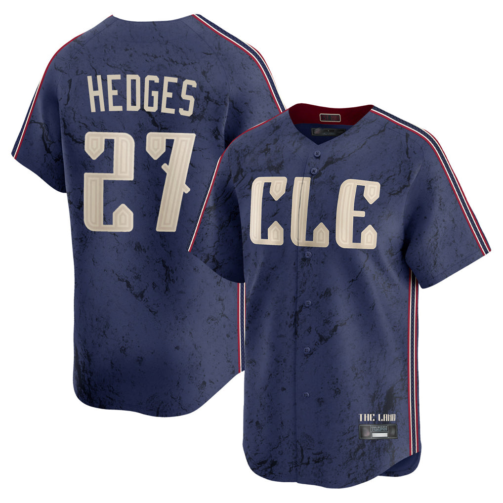 Odoa C.Guardians #27 Austin Hedges Player Navy City Connect Limited Home Stitched Jerseys