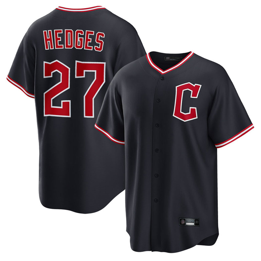 Odoa C.Guardians #27 Austin Hedges Player Navy Game Home Stitched Jerseys