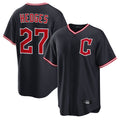 Odoa C.Guardians #27 Austin Hedges Player Navy Game Home Stitched Jerseys