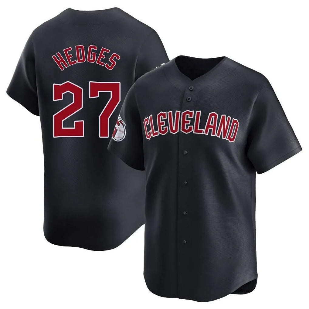 Odoa C.Guardians #27 Austin Hedges Player Navy Limited Home Game Stitched Jerseys