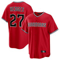 Odoa C.Guardians #27 Austin Hedges Player Red Home Game Stitched Jerseys