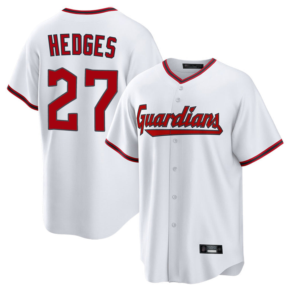 Odoa C.Guardians #27 Austin Hedges Player White Game Home Stitched Jerseys