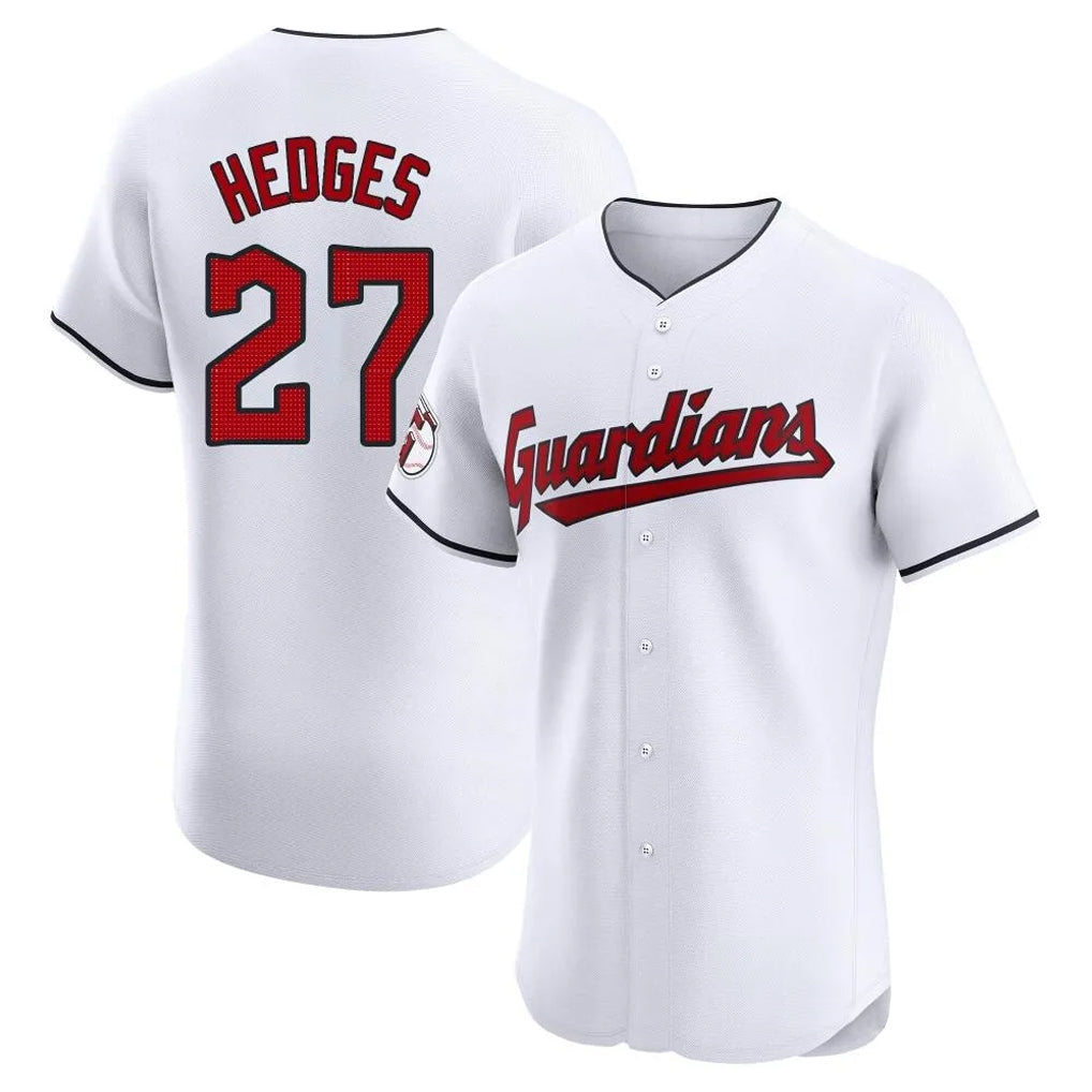Odoa C.Guardians #27 Austin Hedges Player White Limited Elite Home Stitched Jerseys