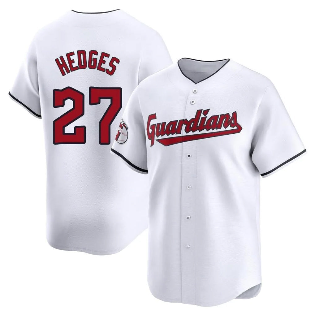 Odoa C.Guardians #27 Austin Hedges Player White Limited Home Stitched Jerseys