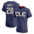 Odoa C.Guardians #28 Tanner Bibee Player Navy City Connect Limited Elite Home Stitched Jerseys