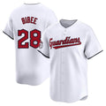 Odoa C.Guardians #28 Tanner Bibee Player White Limited Home Stitched Jerseys