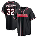 Odoa C.Guardians #32 Gavin Williams Player Black Fashion Out Home Game Stitched Jerseys