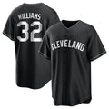 Odoa C.Guardians #32 Gavin Williams Player Black Home Game Stitched Jerseys