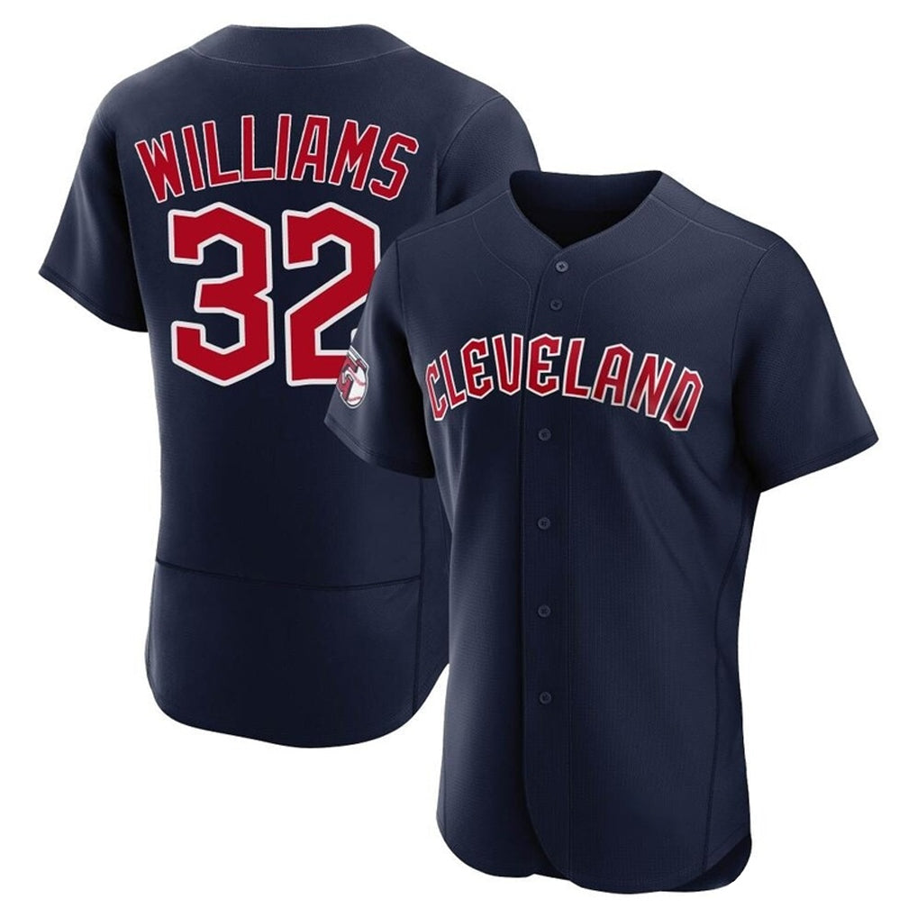 Odoa C.Guardians #32 Gavin Williams Player Navy Limited Elite Home Stitched Jerseys