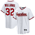 Odoa C.Guardians #32 Gavin Williams Player White Game Home Stitched Jerseys
