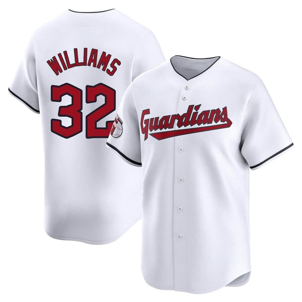Odoa C.Guardians #32 Gavin Williams Player White Limited Home Stitched Jerseys