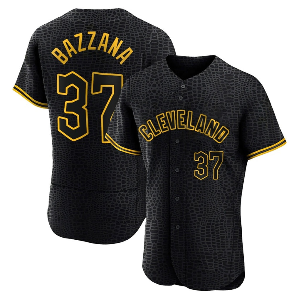 Odoa C.Guardians #37 Travis Bazzana Player Black Snake Skin City Limited Elite Home Stitched Jerseys
