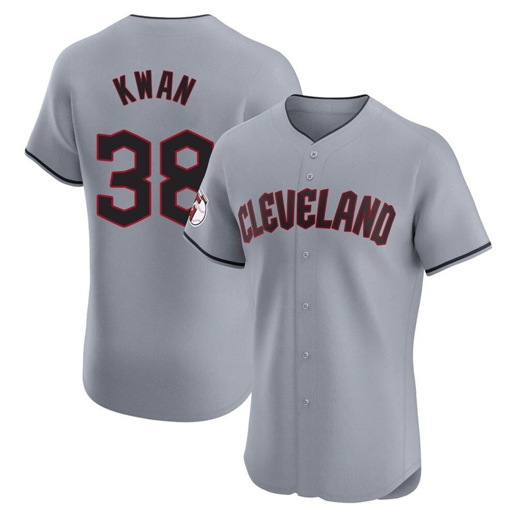 Odoa C.Guardians #38 Steven Kwan Player Gray Road Limited Elite Home Stitched Jerseys
