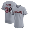 Odoa C.Guardians #38 Steven Kwan Player Gray Road Limited Elite Home Stitched Jerseys