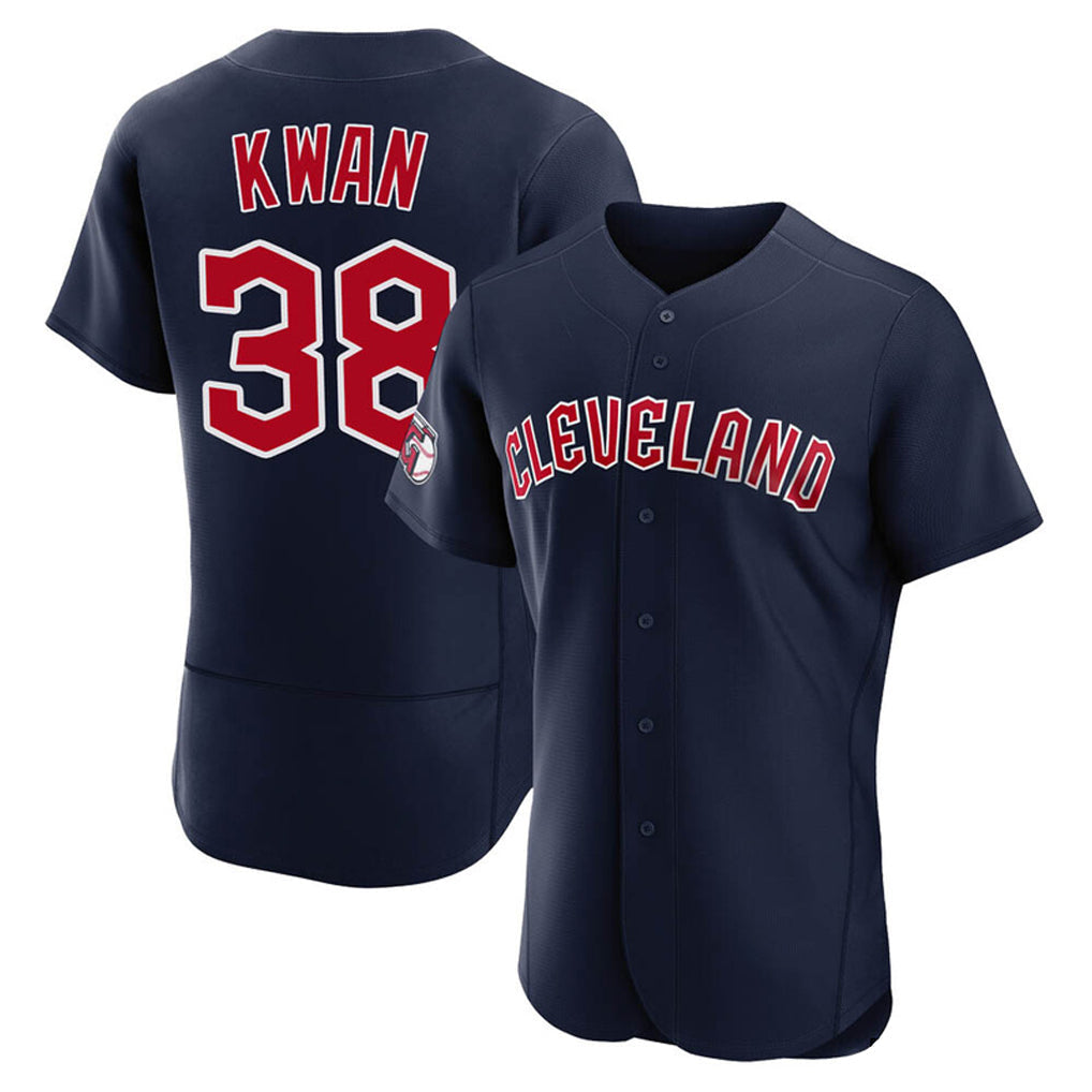 Odoa C.Guardians #38 Steven Kwan Player Navy Limited Elite Home Stitched Jerseys