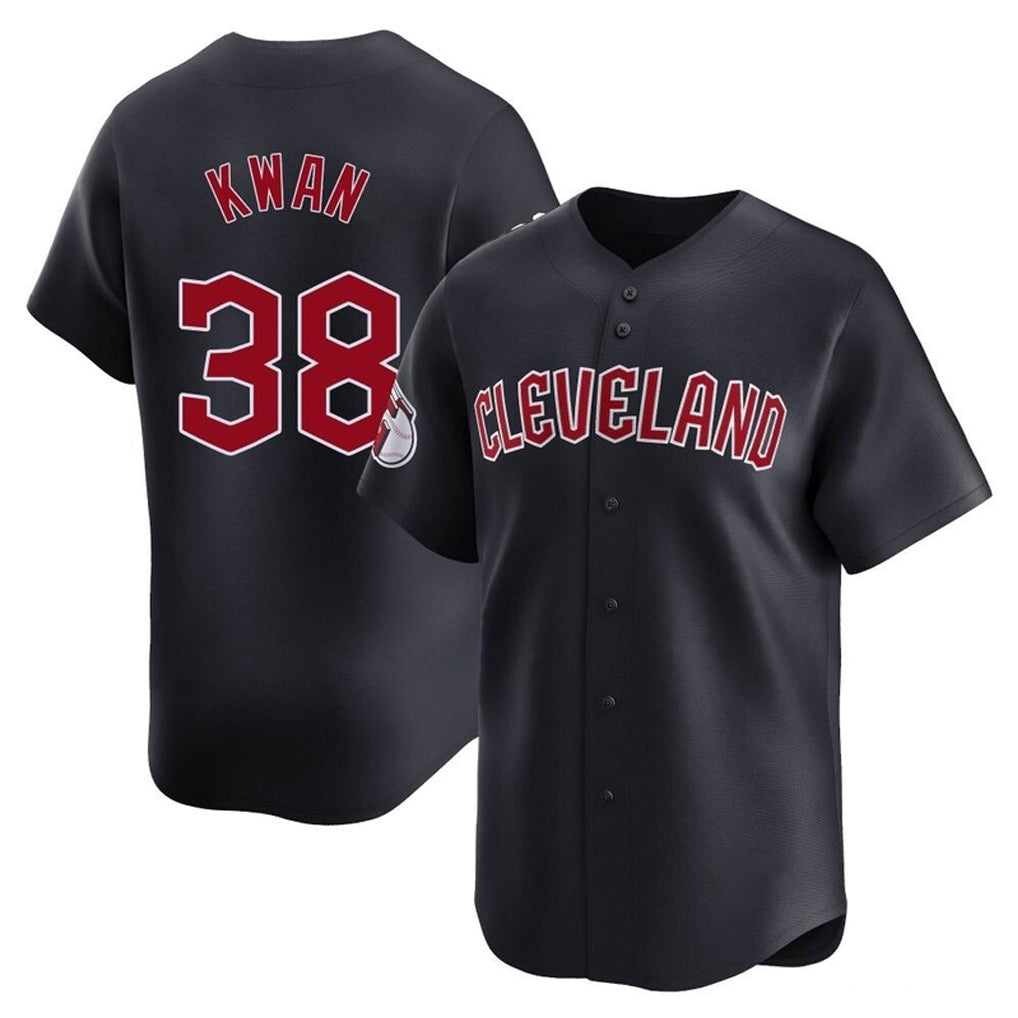 Odoa C.Guardians #38 Steven Kwan Player Navy Limited Home Game Stitched Jerseys