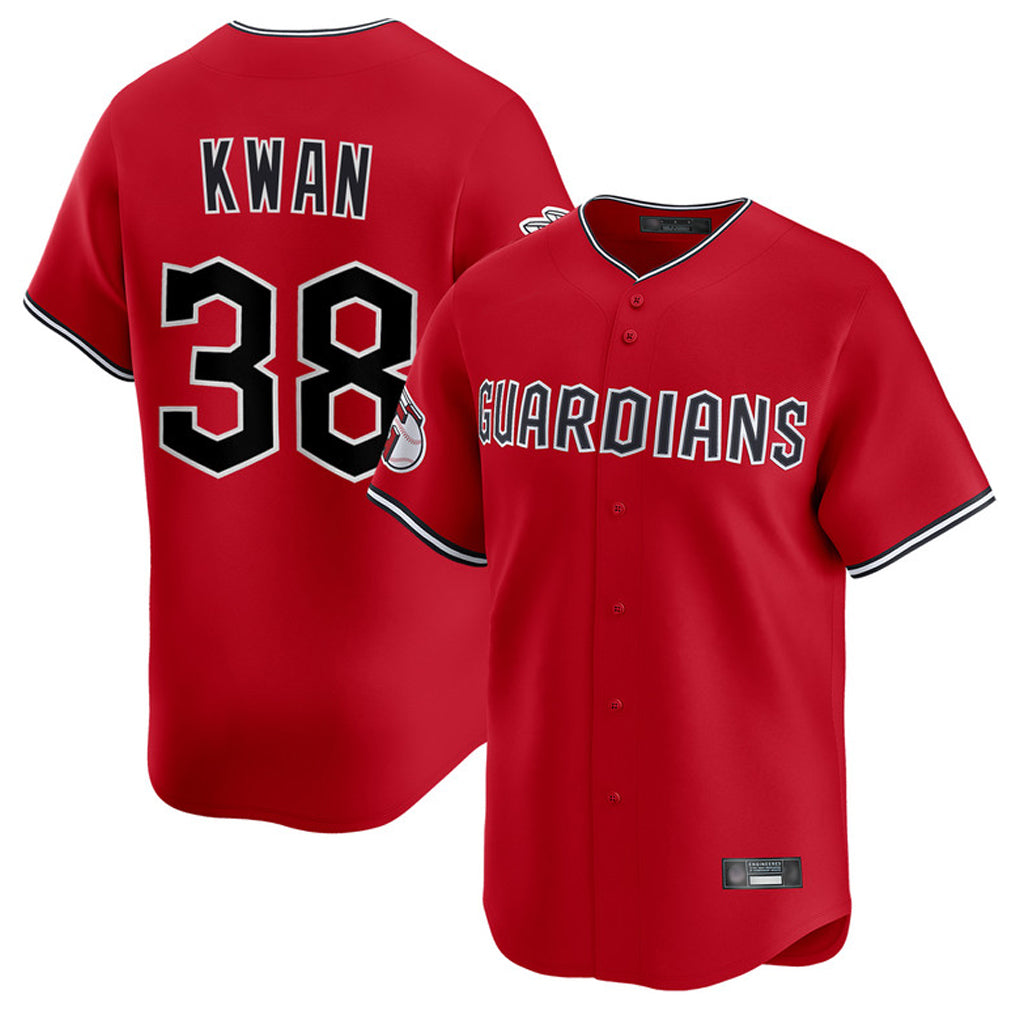 Odoa C.Guardians #38 Steven Kwan Player Red Limited Home Stitched Jerseys