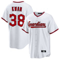 Odoa C.Guardians #38 Steven Kwan Player White Game Home Stitched Jerseys