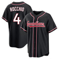 Odoa C.Guardians #4 Brayan Rocchio Player Black Fashion Out Home Game Stitched Jerseys