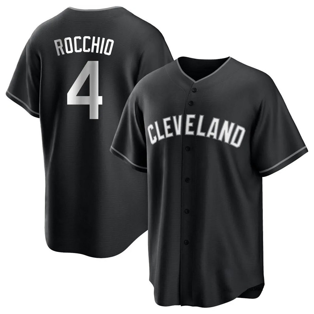 Odoa C.Guardians #4 Brayan Rocchio Player Black Home Game Stitched Jerseys