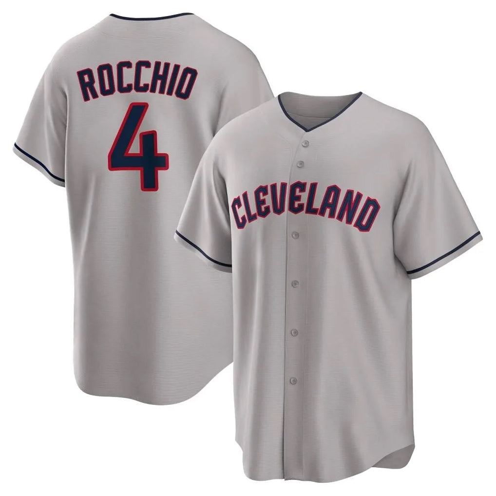 Odoa C.Guardians #4 Brayan Rocchio Player Gray Game Home Stitched Jerseys