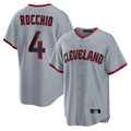 Odoa C.Guardians #4 Brayan Rocchio Player Gray Home Game Stitched Jerseys