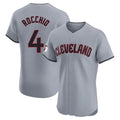 Odoa C.Guardians #4 Brayan Rocchio Player Gray Road Limited Elite Home Stitched Jerseys