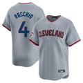 Odoa C.Guardians #4 Brayan Rocchio Player Gray Road Limited Home Game Stitched Jerseys