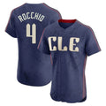 Odoa C.Guardians #4 Brayan Rocchio Player Navy City Connect Limited Elite Home Stitched Jerseys