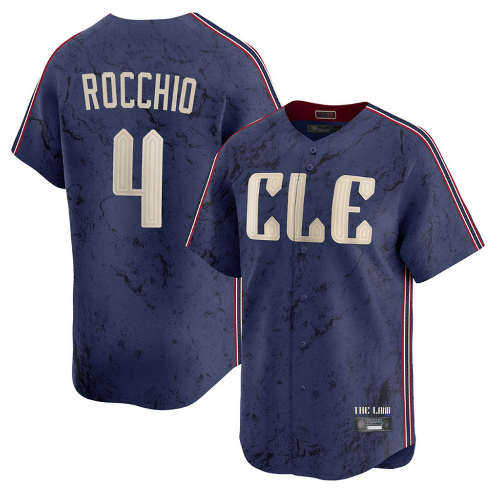 Odoa C.Guardians #4 Brayan Rocchio Player Navy City Connect Limited Home Stitched Jerseys