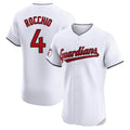 Odoa C.Guardians #4 Brayan Rocchio Player White Limited Elite Home Stitched Jerseys
