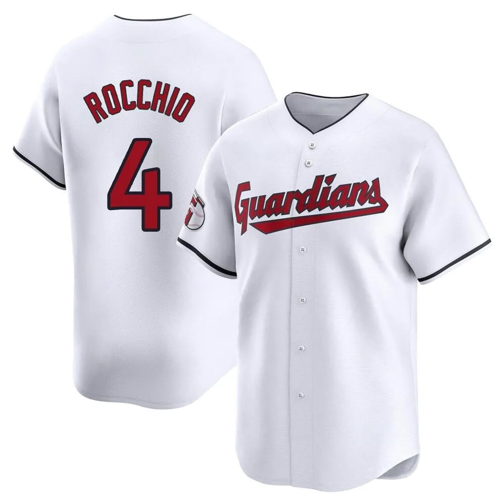 Odoa C.Guardians #4 Brayan Rocchio Player White Limited Home Stitched Jerseys