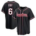 Odoa C.Guardians #6 David Fry Player Black Fashion Out Home Game Stitched Jerseys