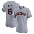 Odoa C.Guardians #6 David Fry Player Gray Road Limited Elite Home Stitched Jerseys