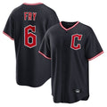 Odoa C.Guardians #6 David Fry Player Navy Home Game Stitched Jerseys