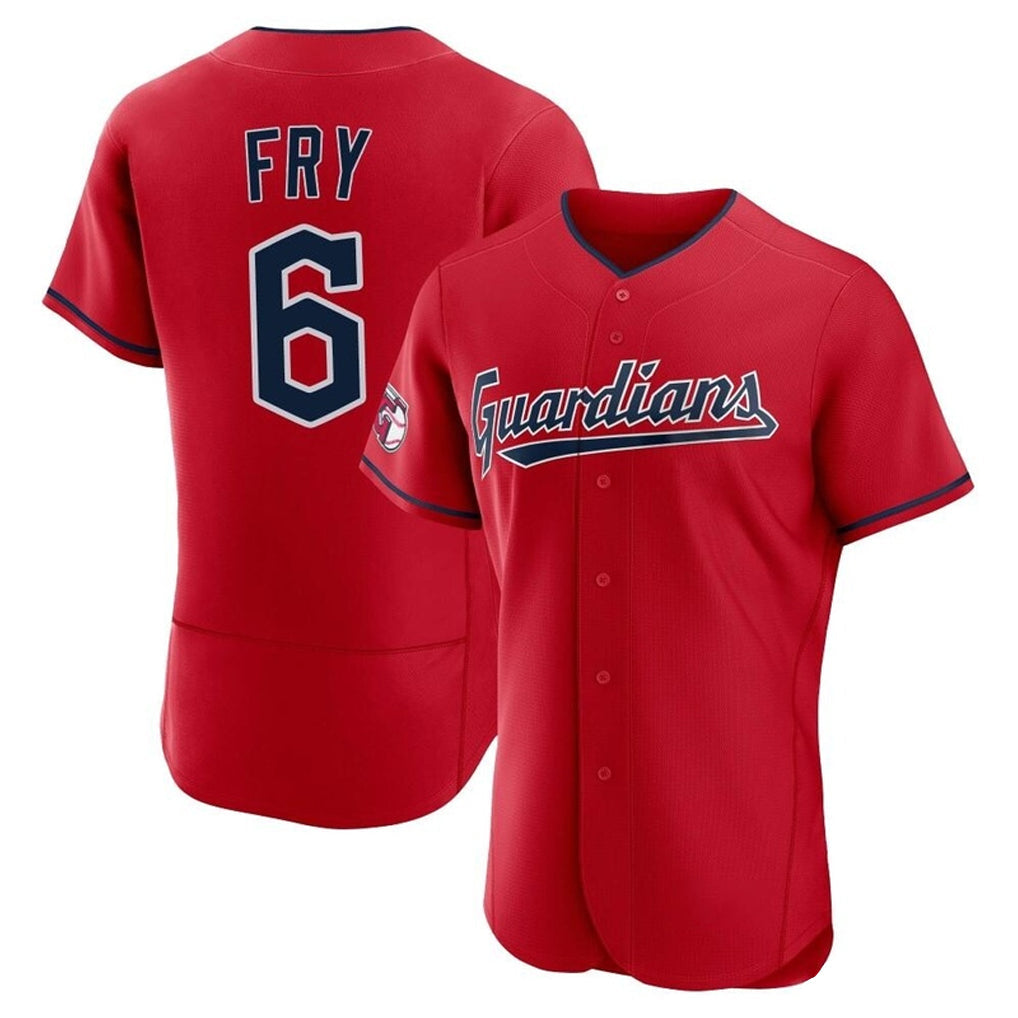 Odoa C.Guardians #6 David Fry Player Red Limited Elite Home Stitched Jerseys