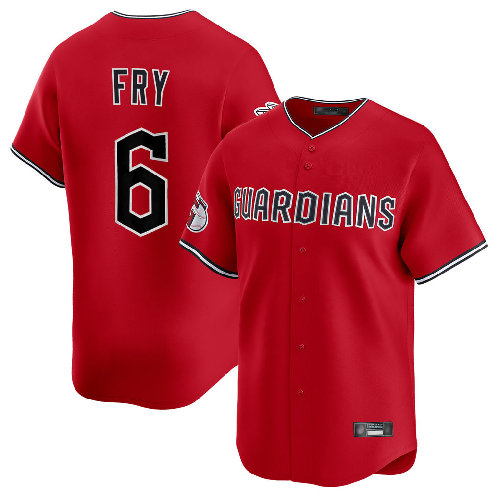Odoa C.Guardians #6 David Fry Player Red Limited Home Stitched Jerseys