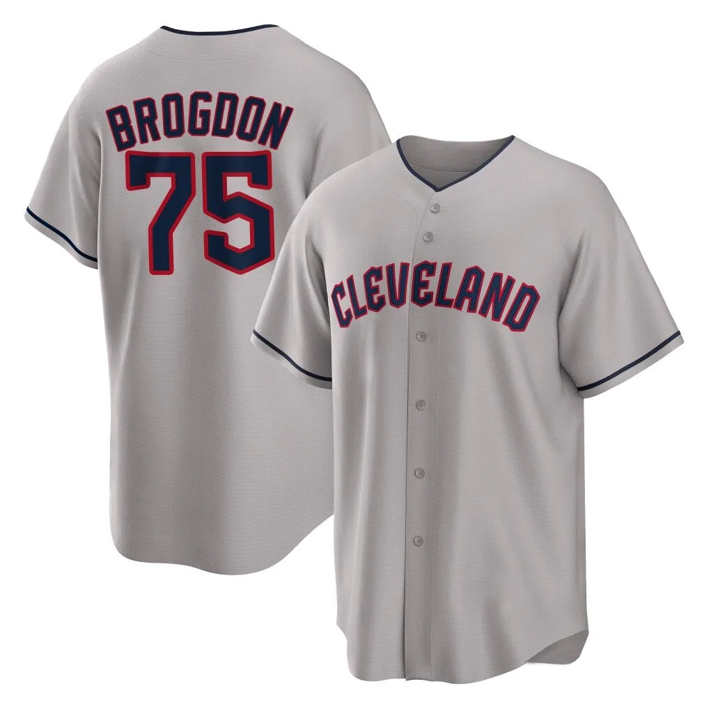 Odoa C.Guardians #75 Connor Brogdon Player Gray Game Home Stitched Jerseys