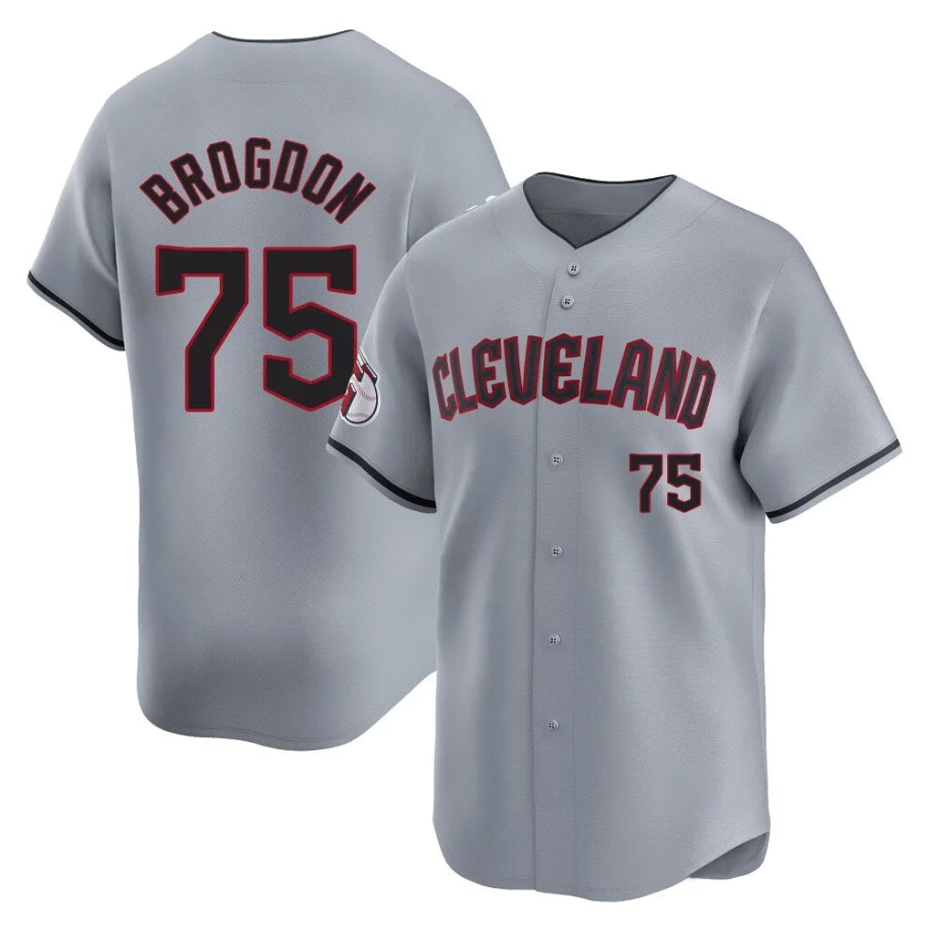 Odoa C.Guardians #75 Connor Brogdon Player Gray Road Limited Home Stitched Jerseys