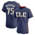 Odoa C.Guardians #75 Connor Brogdon Player Navy City Connect Limited Elite Home Stitched Jerseys